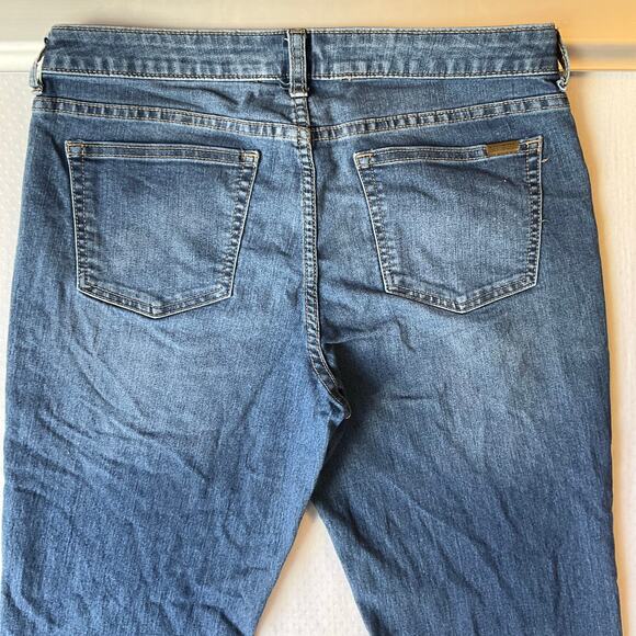 Jennifer Lopez Women Slim Jeans size 8 Blue Mid Rise Stretch - Picture 11 of 11